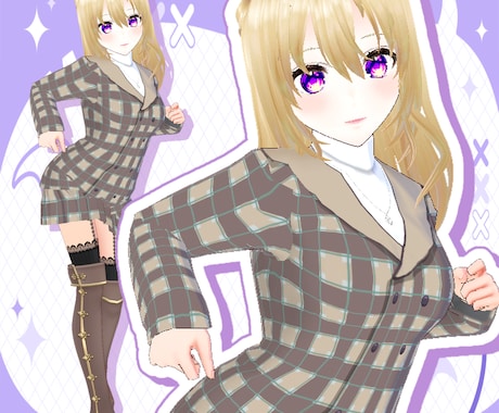 VRoid産3Dモデルを作ります ！等身・デフォルメの3Dモデル！ イメージ2