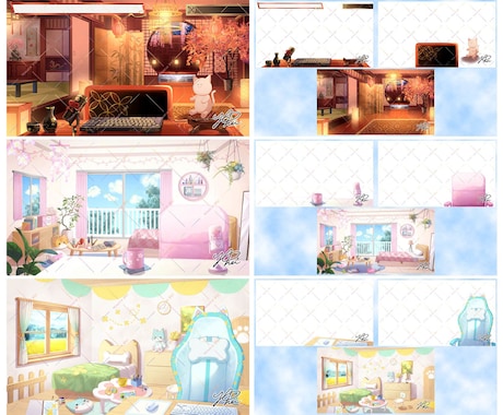 背景イラスト制作いたします VTuber/ゲーム/IRIAMなどの背景にぴったり！ イメージ2
