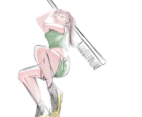 透明感があるイラストをえがいています イメージ1