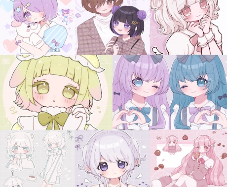 SNSアイコン、観賞用イラストなど制作します かわいいを得意としたイラストをお描きします！ イメージ2