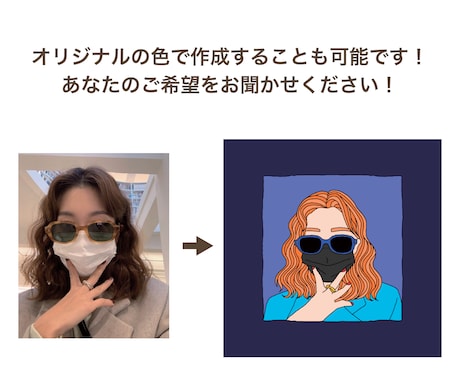 写真からイラスト化します 人物やペット、モノでもOK！あなたの大切な写真をイラストに！ イメージ2