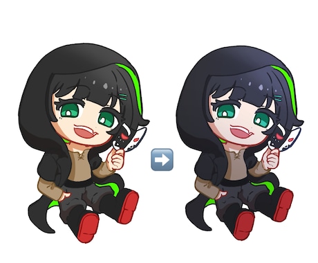 まるくてかわいい！ミニキャラ・SDキャラ描きます あなたのキャラクターを可愛く描きます♡アイコンにどうぞ！ イメージ2
