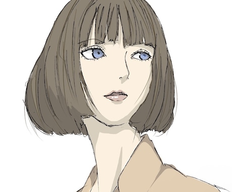 モダンでオシャレな雰囲気の人物絵描きます イメージ1