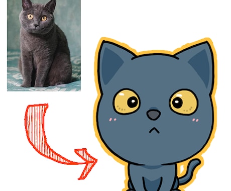 かわいい猫ちゃんのイラスト描きます 愛猫を可愛いキャラクターに変身！ イメージ2