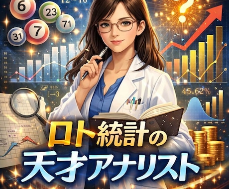 カスタムGPTでロト宝くじの予想用GPT作成します 勘で買うからデータ分析・統計で納得して買う イメージ1