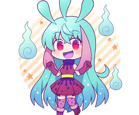 ゆるかわ系・癒し系のデフォルメイラストを描きます あなたに癒しをお届けします！！ イメージ1