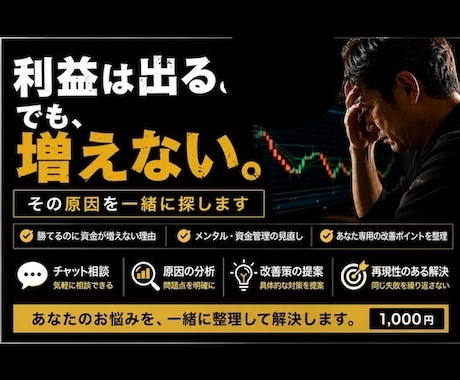 利益は出る。でも増えない。その原因を一緒に探します イメージ1