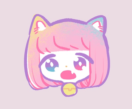 あなただけのSNSアイコン描きます ◉カラフルでぷにっとしたひとたちがあなたのアイコンを彩ります イメージ1