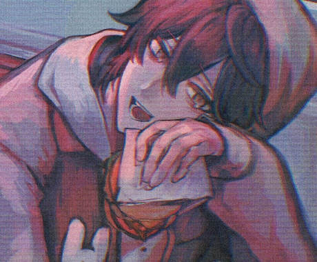 ダウナーな厚塗りイラスト描きます 少しアンニュイで陰鬱な雰囲気のある個性派厚塗りイラスト！ イメージ2