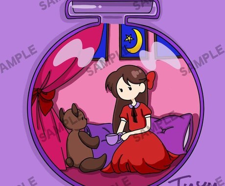 ゆるくてかわいいイラストを描きます アイコンやSNS使用におすすめ イメージ1