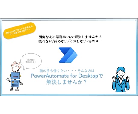 面倒な業務自動化します イメージ1