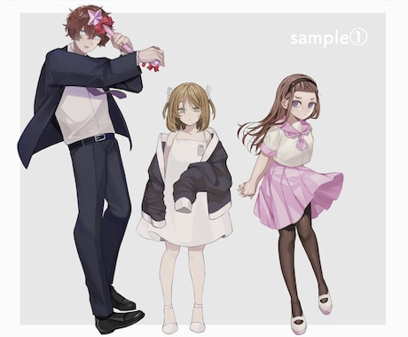立ち絵・アイコン等描きます 自分のキャラクター立ち絵が必要な時にどうぞ イメージ2