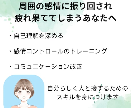安心して人と接することができるまで伴走します 早朝深夜対応可★30日間メッセージサポート×ビデオ通話3回 イメージ1