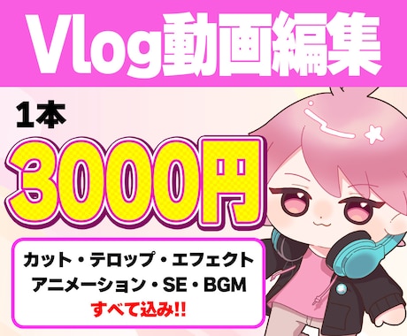 vlog動画お作りします のんびりとしたvlog動画をお作りします！ イメージ1