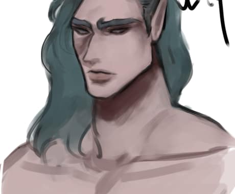 厚塗りでお客様好みのイケメンを描きます イメージ1
