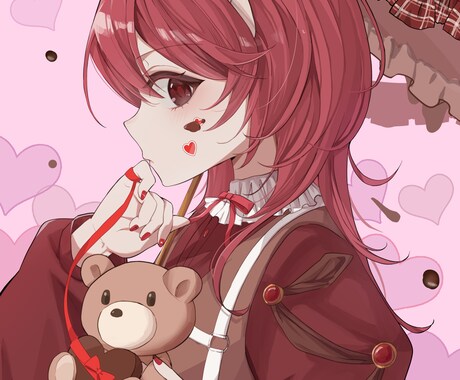かわいいイラストお描きします 歌ってみたや各種SNS用などの一枚絵お描きします！ イメージ2