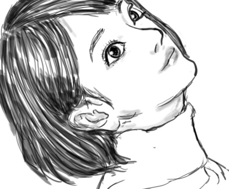 シンプルな似顔絵描きます