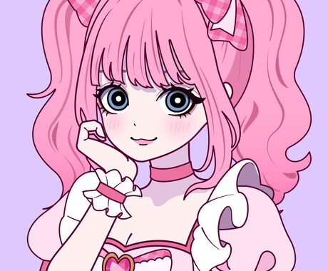 ポップでキュート♪可愛いゆめかわイラスト描きます 激安&スピード出荷！(最短3日)アイコン/立ち絵/似顔絵など イメージ2