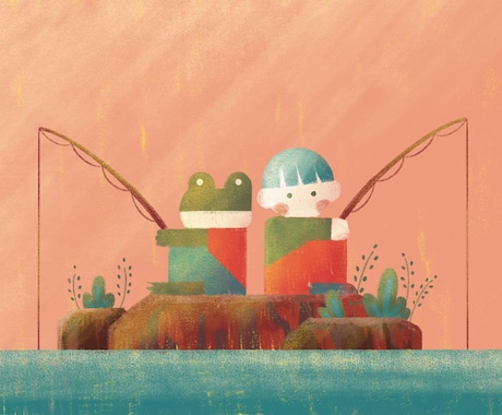 絵本のようなイラスト描きます あったかくて優しい絵本ようなイラストを描きます！ イメージ2