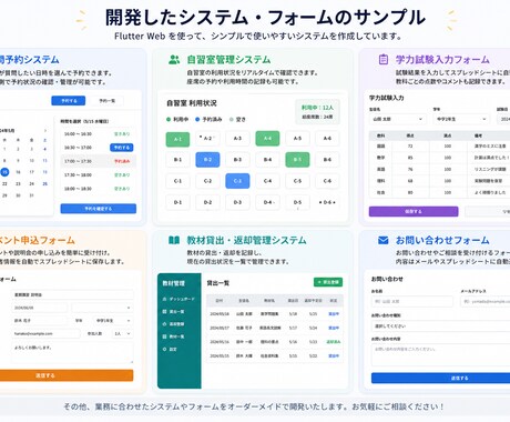 Flutter Webでフォームを作成します イメージ1