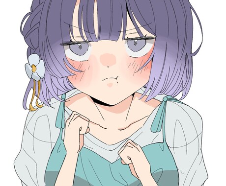 表情が可愛いイラスト描きます 表情差分3パターン無料！翌日納品も可能です イメージ1