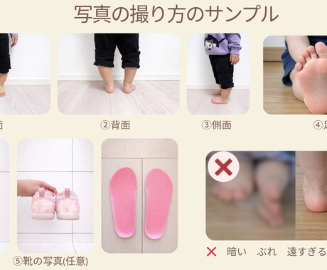 子どもの足と靴選びを写真で解説します 年間700件の臨床経験にもとづく 情報提供型”サービスです イメージ2