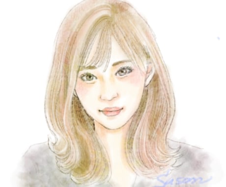 名刺やアイコン向きの似顔絵を提供いたします イメージ1