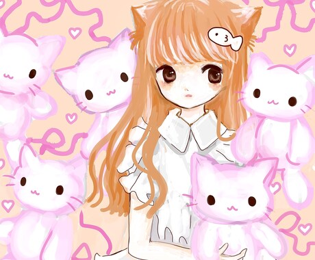 様々な用途に使えるかわいいイラスト描きます ゆるくてふんわりしたキャラクターを描くのが得意です イメージ1