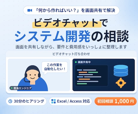 システム開発の相談をおこないます イメージ1