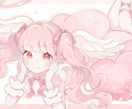ふわふわ໒꒱♡かわいいイラストお描きします アイコン・ヘッダー・配信用イラスト等お求めの方におすすめ♪ イメージ2