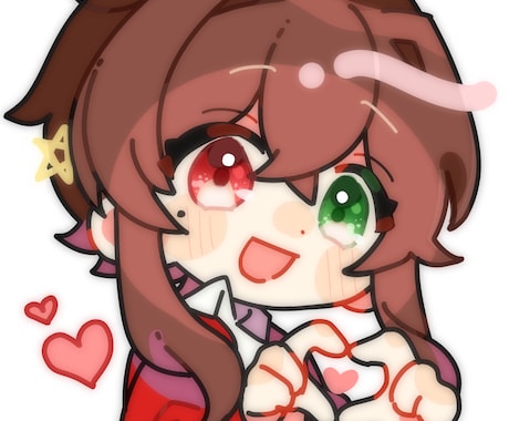 デフォルメイラストお描きいたします SNSアイコンなどに使える可愛いSDイラストを描きます✧︎* イメージ2