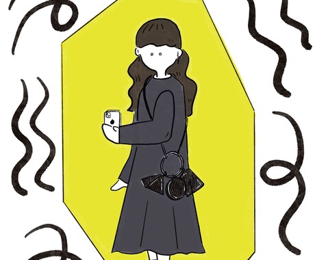 ゆるいシンプルタッチの似顔絵かきます 似顔絵アイコンそろそろ変えたくありませんか? イメージ2