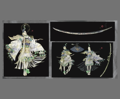 竹】和幻想を含んだ武将/風景画をお届けします 一目で”気配”が伝わるイラストを。MV・三面図・ゲーム風景に イメージ1