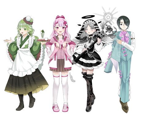 キャラクター立ち絵・一枚絵お描きします キービジュアルなど目を惹くイラストを制作します イメージ2