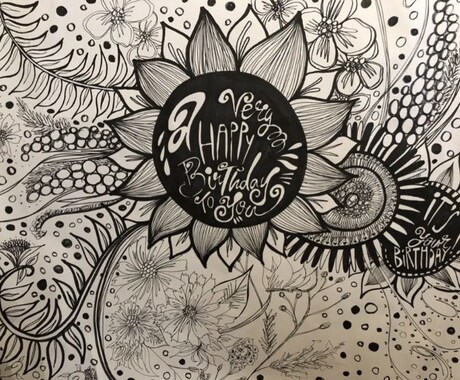 元デザイナーがフォトジェニックなポスター描きます 誕生日やニューボーンフォトなど撮りたい方におすすめ！ イメージ2