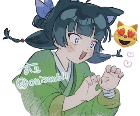 SNSのアイコンイラストを描きます 少しレトロな可愛いイラストが得意です イメージ2