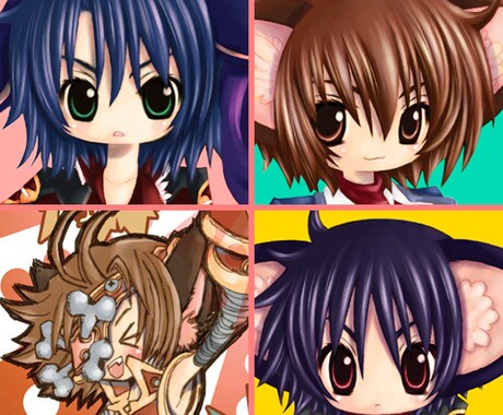 アイコン★デフォルメ【バストアップ】承ります 楽しくSNSを活用する為にお手伝いします☆ イメージ2