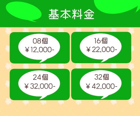 ぷにっとしたLINEスタンプ作成します メイン・タブ画像付き！8個からでもOK！ イメージ2