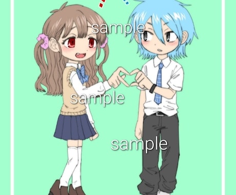 アイコン・夢絵などのイラスト描きます アイコンヘッダーなど/夢絵・BLGL可能 イメージ2