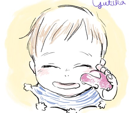 やさしいかわいいシンプルなSNSアイコンを描きます こどもやご自身の顔写真を使用したくない方におすすめです。 イメージ2