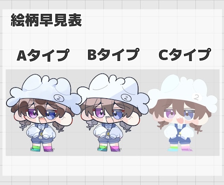 選べる絵柄！SDイラスト描きます 3種の塗り方から好きなSDイラストを！ イメージ2