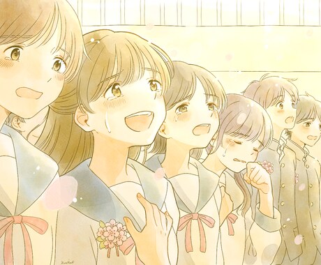 学生時代の思い出をお描きします 青春をもう一度感じれるようなイラストをお届け イメージ2