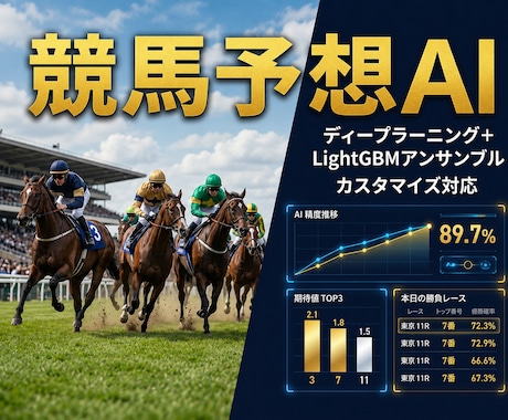3名限定キャンペーン中｜競馬予想AIを提供します ★5が43件の競馬AIが進化！誰でもすぐにAI予想できます☺ イメージ2