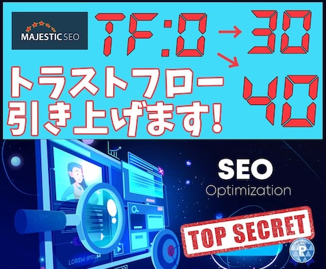 トラストフロー「TF」値を30以上に引き上げます TF40以上も可能！Google上位表示の近道に！ イメージ1