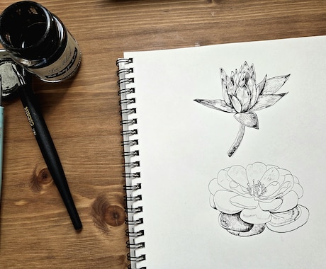 商用可  ボタニカル(植物)イラスト描きます 温かみのある線画のボタニカル(植物)イラスト イメージ2