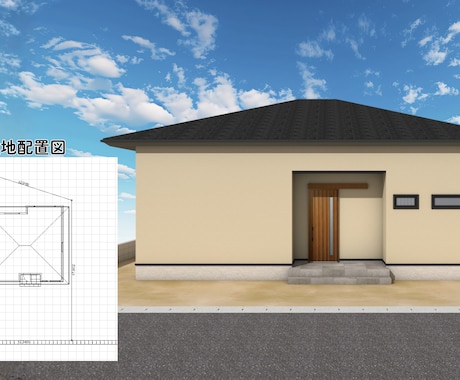 RIKCADで建物データ＆敷地配置図を作成します RIK CAD検定1級、実務10年以上 イメージ1