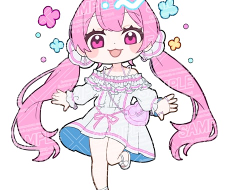 かわいいミニキャラ描きます アイコン・グッズに最適！SDキャラをお届けします イメージ2