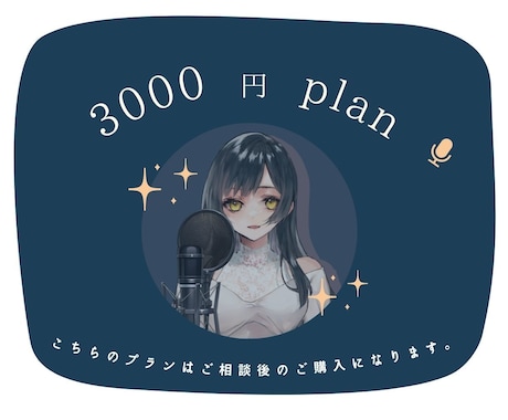 3000円でのご提供のプランになります 千歳とのご相談後のプランになります。 イメージ1