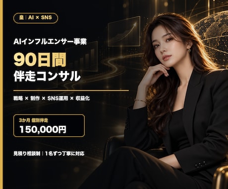 AIインフルエンサー事業を3か月伴走します イメージ1