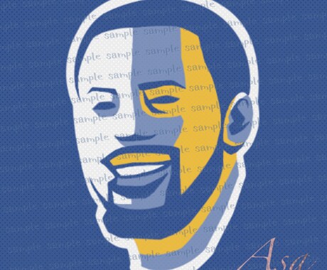 あなたの推しをカッコいいロゴ風に描きます SNSのアイコンやデジタルギフトに！ イメージ2